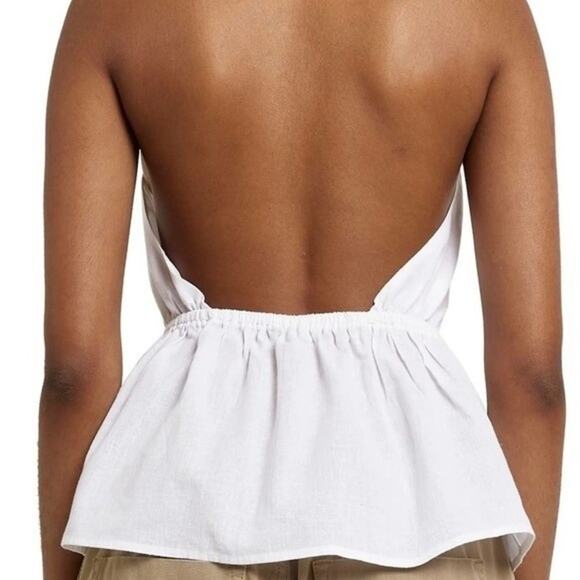 River Island Resort Wear White Tie Front Halter, Vacation, Beachy, Cruise US 10 - Picture 5 of 16